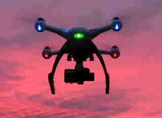 visueller Angriff per Drohne 