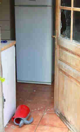 Einbruch, Glassplitter,